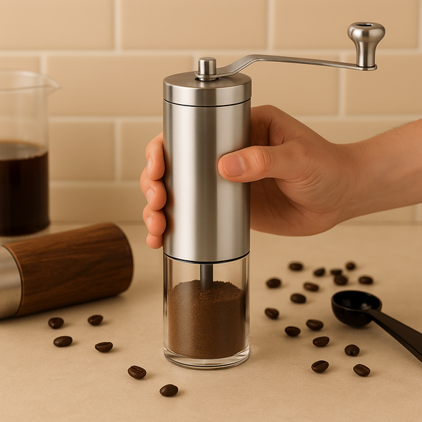 Moedor de Café Inox com Moinho Cerâmico – Ajuste Fino e Preciso