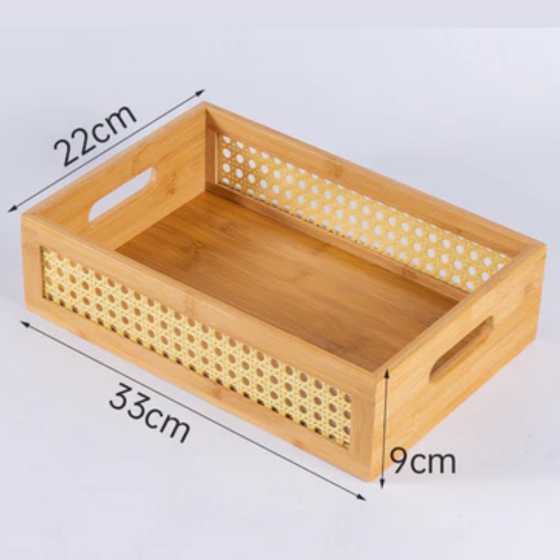 Bandeja de Bambu | Decoração e Organização Natural