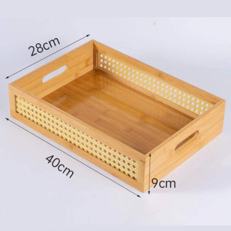 Bandeja de Bambu | Decoração e Organização Natural