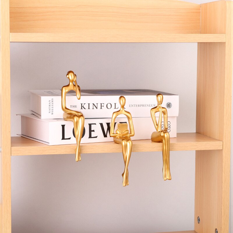 Estatua de decoração em resina Casa e Estilo® 3 peças