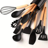 Kit de Utensílio para Cozinha 12 peças Casa e Estilo ®- Preto