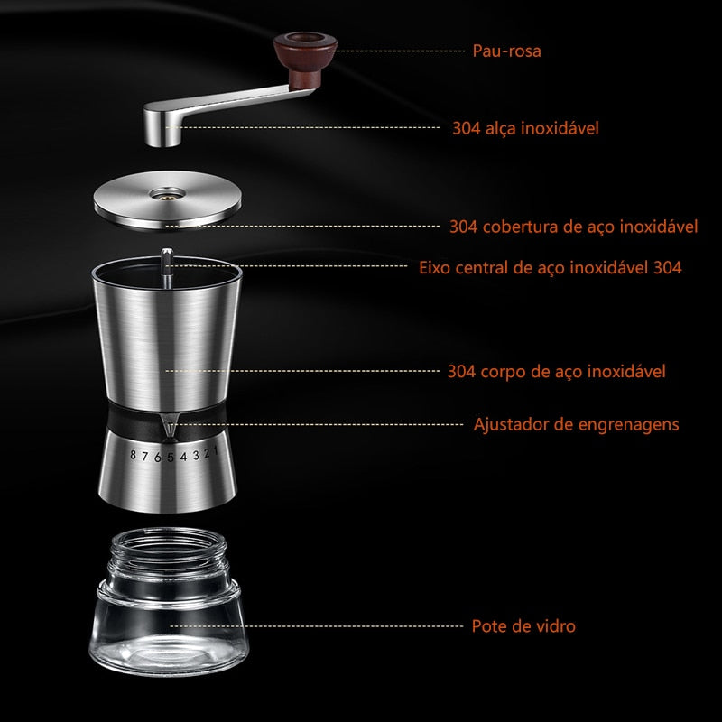 Moedor de Café Manual Portátil Casa e Estilo®-185g