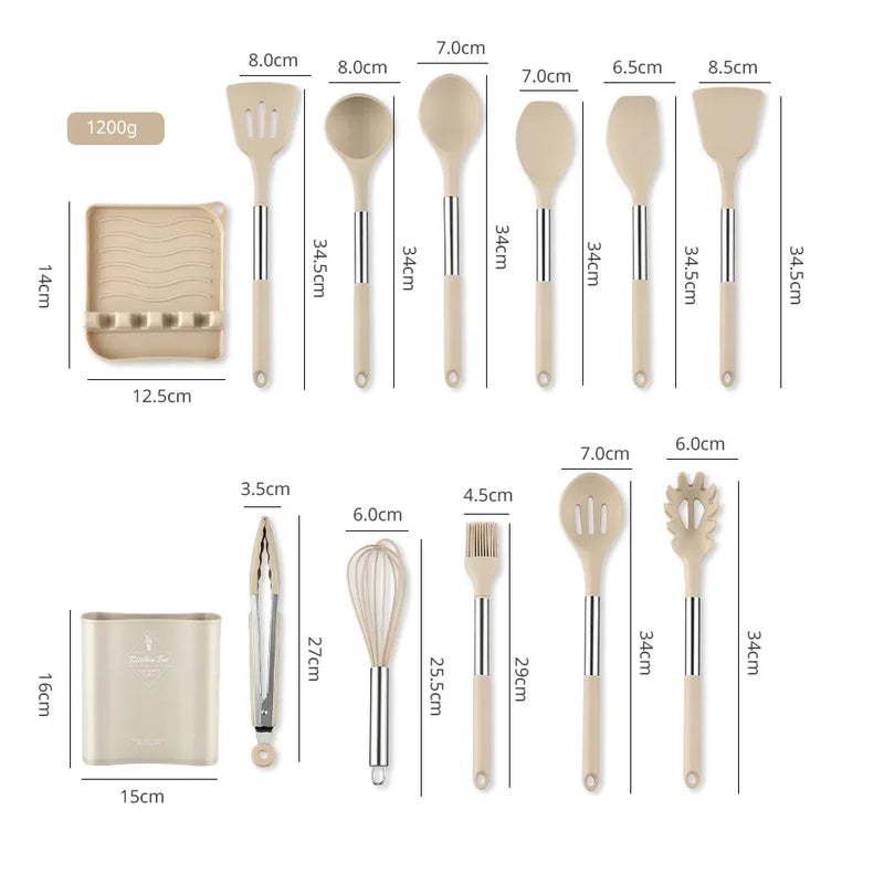 Kit de Utensílio para Cozinha  13 peças  Casa e Estilo ®