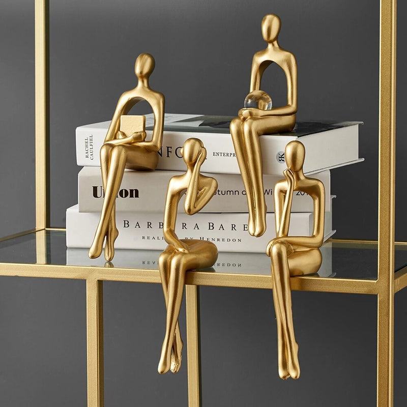 Estatua de decoração em resina Casa e Estilo® 3 peças