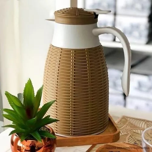 Garrafa Térmica Rattan 1L – Casa Estilo