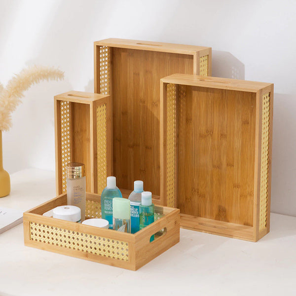 Bandeja de Bambu | Decoração e Organização Natural