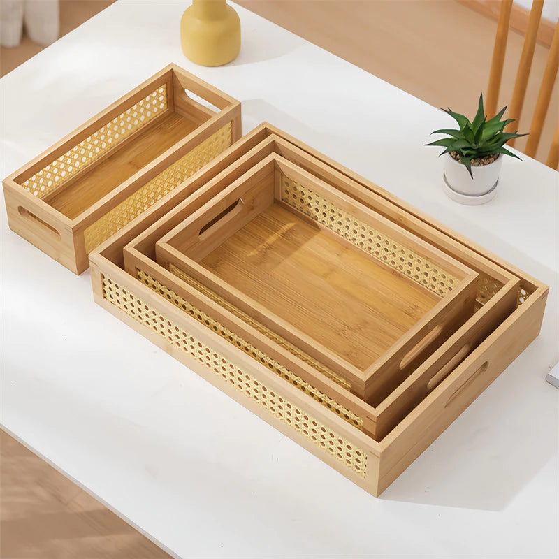 Bandeja de Bambu | Decoração e Organização Natural