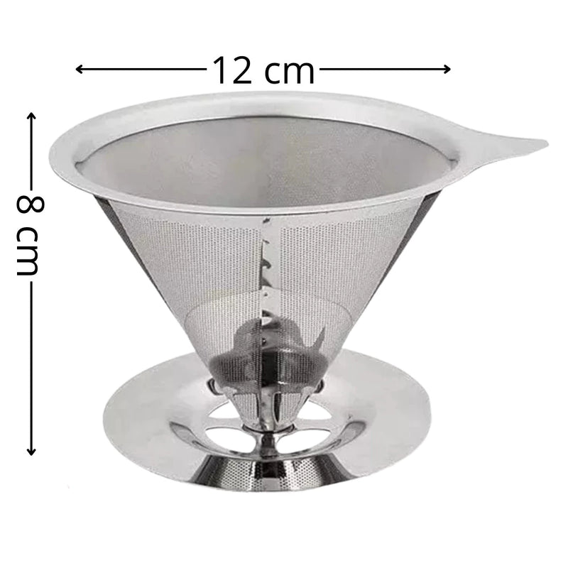 Coador Inox 104 Extra Grande – Café Sustentável e Saboroso- Casa Estilo